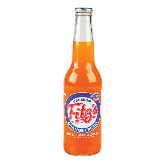 Wholesale Fitz's Orange Cream Soda 12 Oz Bottle- Bulk