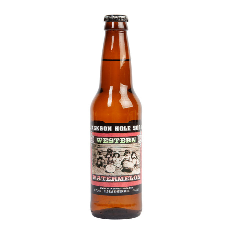 Wholesale Jackson Hole Western Watermelon Soda 12 Oz Bottle- Bulk