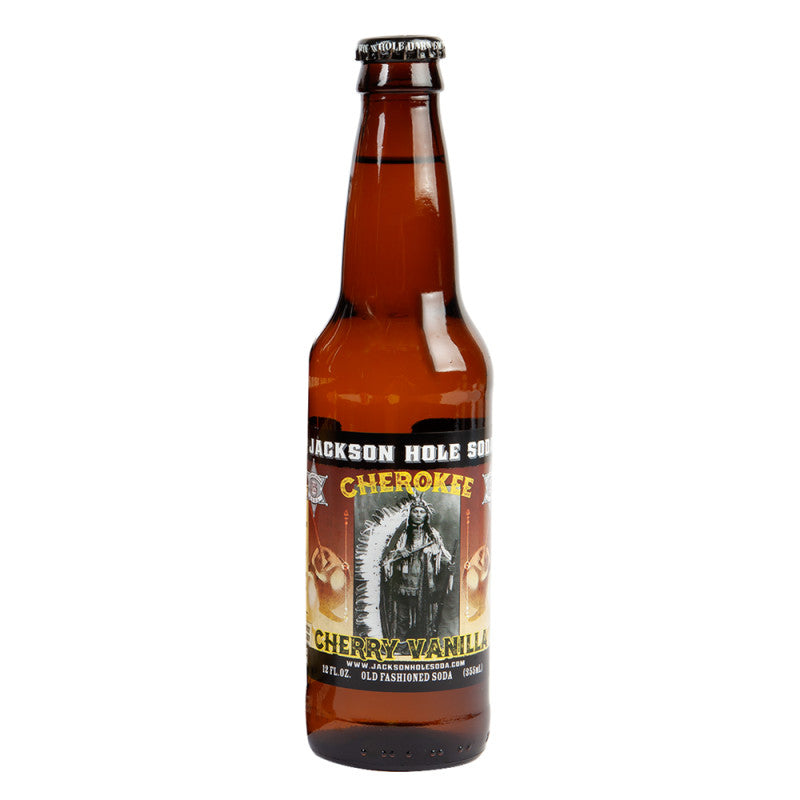 Wholesale Jackson Hole Cherokee Cherry Soda 12 Oz Bottle- Bulk