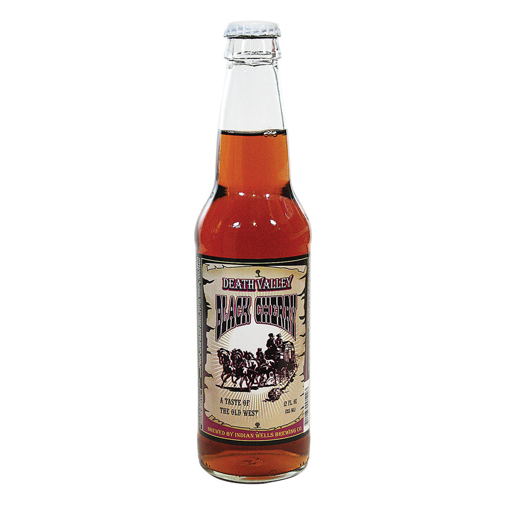 Wholesale Death Valley Black Cherry Soda 4 Pack 12 Oz Bottle- Bulk