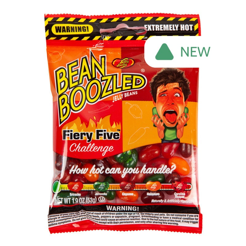 Wholesale Jelly Belly Bean Boozled Fiery Five 1.9 Oz Peg Bag- Bulk