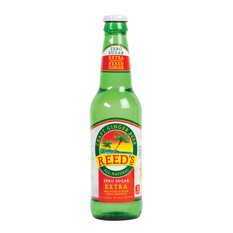 Wholesale Reeds Zero Sugar Extra Ginger Beer 12 Oz Bottle- Bulk