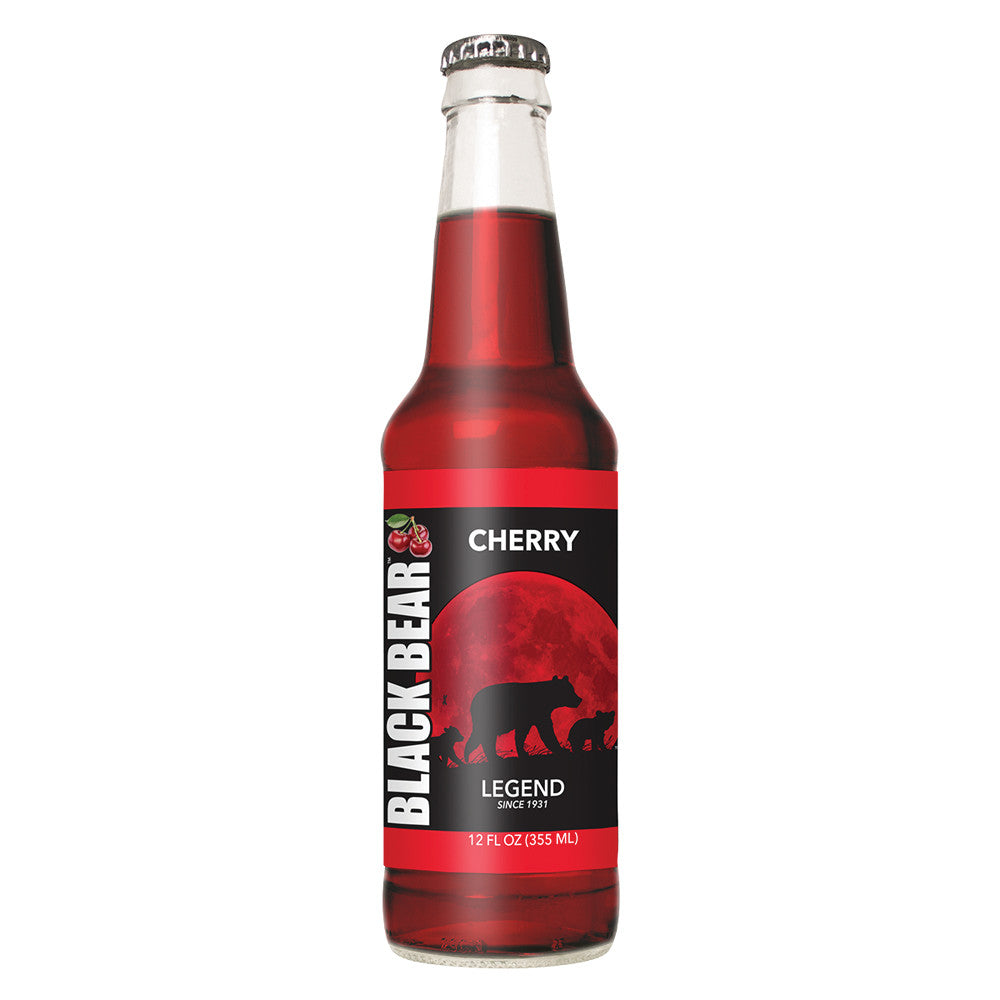Wholesale Black Bear Cherry Soda 12 Oz Bottle- Bulk