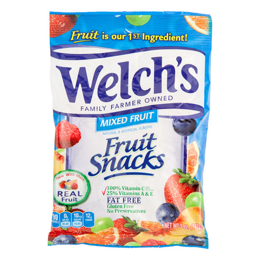 Wholesale Welch's Mixed Fruit Fruit Snacks 5 Oz Peg Bag- Bulk