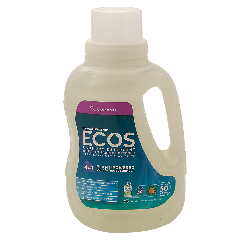 Wholesale Earth Friendly Ecos Lavender Laundry Detergent 50 Oz Bottle- Bulk
