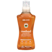 Wholesale Method 4X Laundry Detergent Ginger Mango 66 Load 53.5 Oz Bottle- Bulk