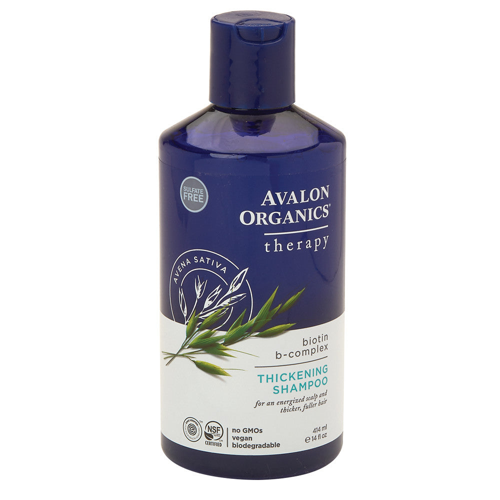 Wholesale Avalon Organics Biotin Complex Thickening Shampoo 14 Oz Bottle- Bulk