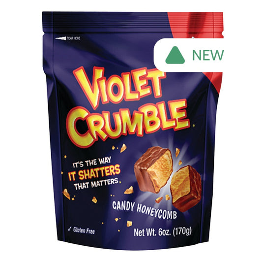 Wholesale Violet Crumble Bite Size Milk Chocolate Chunks 6 Oz Pouch- Bulk