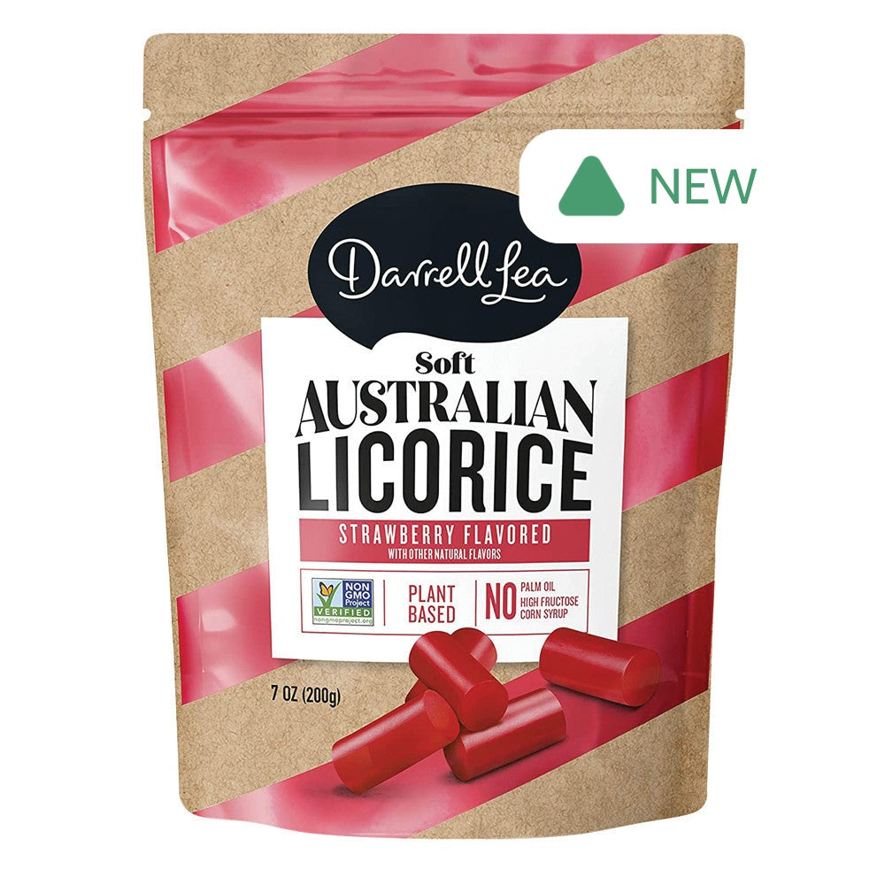 Wholesale Darrell Lea Red Strawberry Licorice 7 Oz Pouch- Bulk