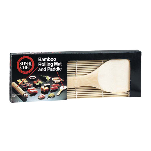 Wholesale Sushi Chef Bamboo Rolling Mat And Paddle- Bulk