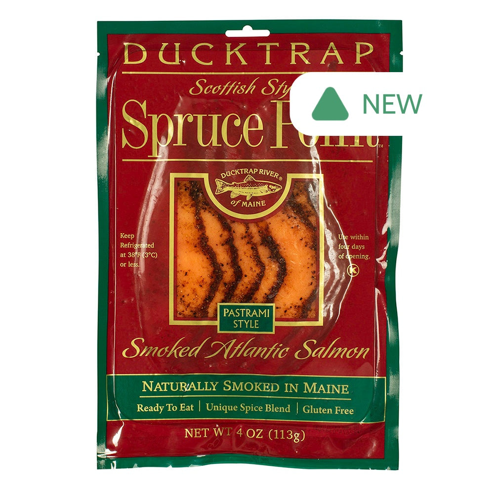 Wholesale Ducktrap Spruce Point Pastrami Style Atlantic Smoked Salmon 4 Oz- Bulk