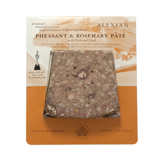 Wholesale Alexian Pheasant And Rosemary Pate 5 Oz- Bulk