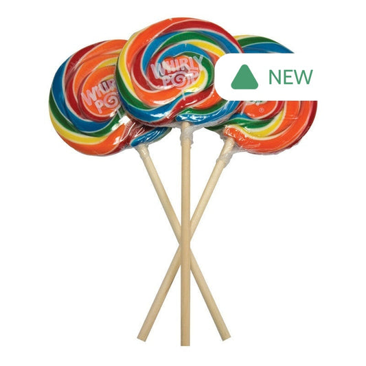 Wholesale Whirly Pops Rainbow Colors 4 Inch 3 Oz- Bulk