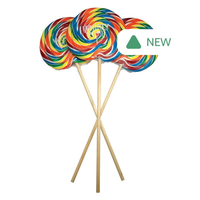 Wholesale Whirly Pop Rainbow Colors 6.5 Inch 10 Oz- Bulk