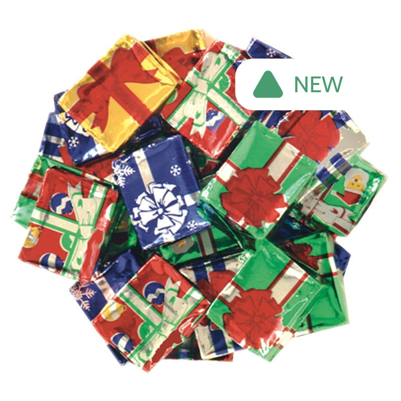 Wholesale Madelaine Milk Chocolate Foiled Christmas Presents- Bulk