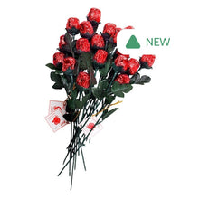 Wholesale Madelaine Single Milk Chocolate Foiled Red Roses 9.5"- Bulk