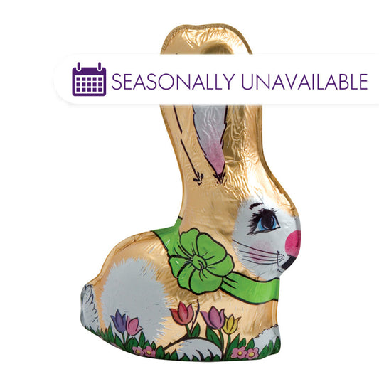 Wholesale Madelaine Milk Chocolate Foiled Semi Solid Rabbit 8 Oz- Bulk