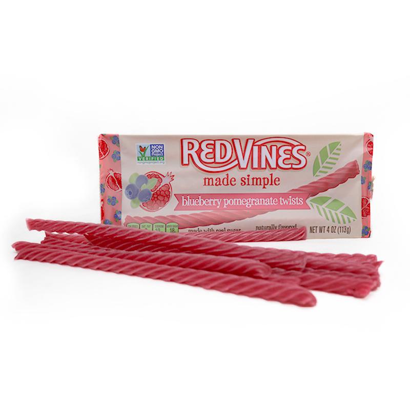 Wholesale Made Simple Blueberry Pomegranate Licorice Twists, 12/4oz- Bulk